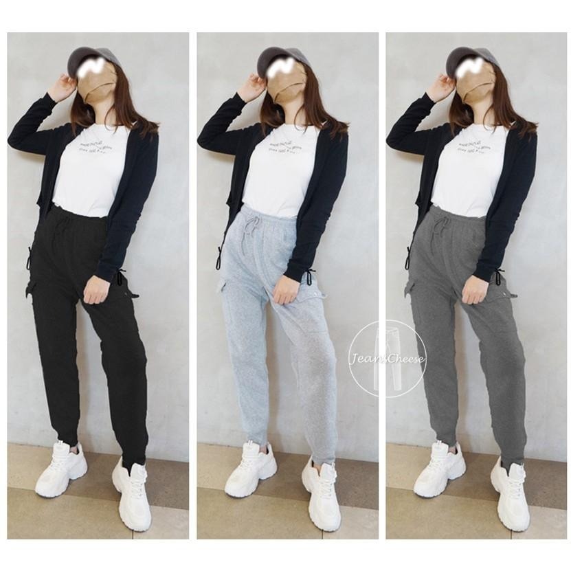 高腰抽繩加厚工作束口刷毛褲.工作褲.束口褲.運動褲加絨休閒褲.保暖褲.工裝褲.縮口褲.哈倫褲.刷毛棉褲. 冬天 休閒長褲-細節圖7