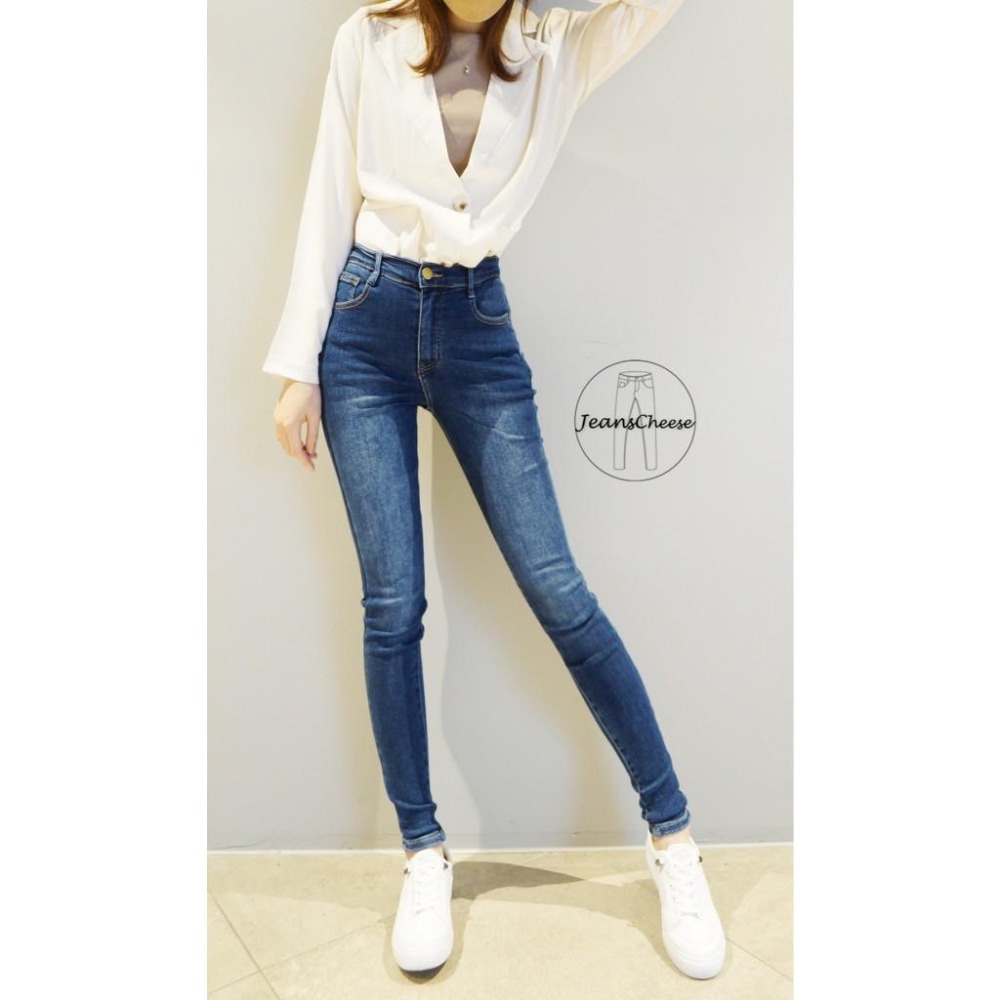 激瘦超美腿後鬆緊牛仔褲 小腳褲 緊身褲 牛仔長褲 牛仔褲 窄管褲 超彈力長褲 女長褲 女裝褲子 顯瘦長褲.V3.5130-細節圖2