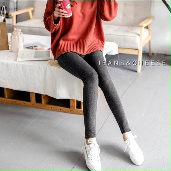 中厚款微磨毛♥️顯瘦超彈力莫代爾棉/內搭褲/打底褲/韻律褲/內搭褲/皮標/工作褲/褲襪/顯瘦長褲/緊身褲/黑褲-細節圖3