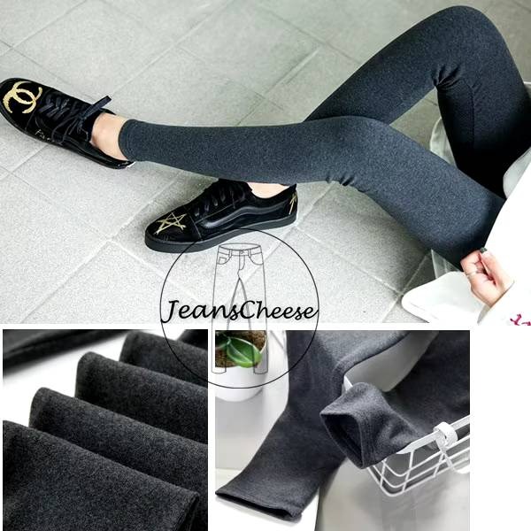 中厚款微磨毛♥️顯瘦超彈力莫代爾棉/內搭褲/打底褲/韻律褲/內搭褲/皮標/工作褲/褲襪/顯瘦長褲/緊身褲/黑褲-細節圖4