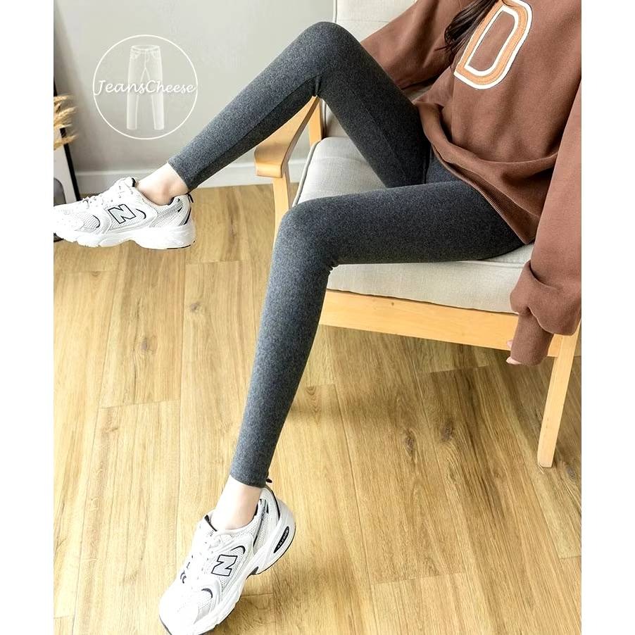 中厚款微磨毛♥️顯瘦超彈力莫代爾棉/內搭褲/打底褲/韻律褲/內搭褲/皮標/工作褲/褲襪/顯瘦長褲/緊身褲/黑褲-細節圖5