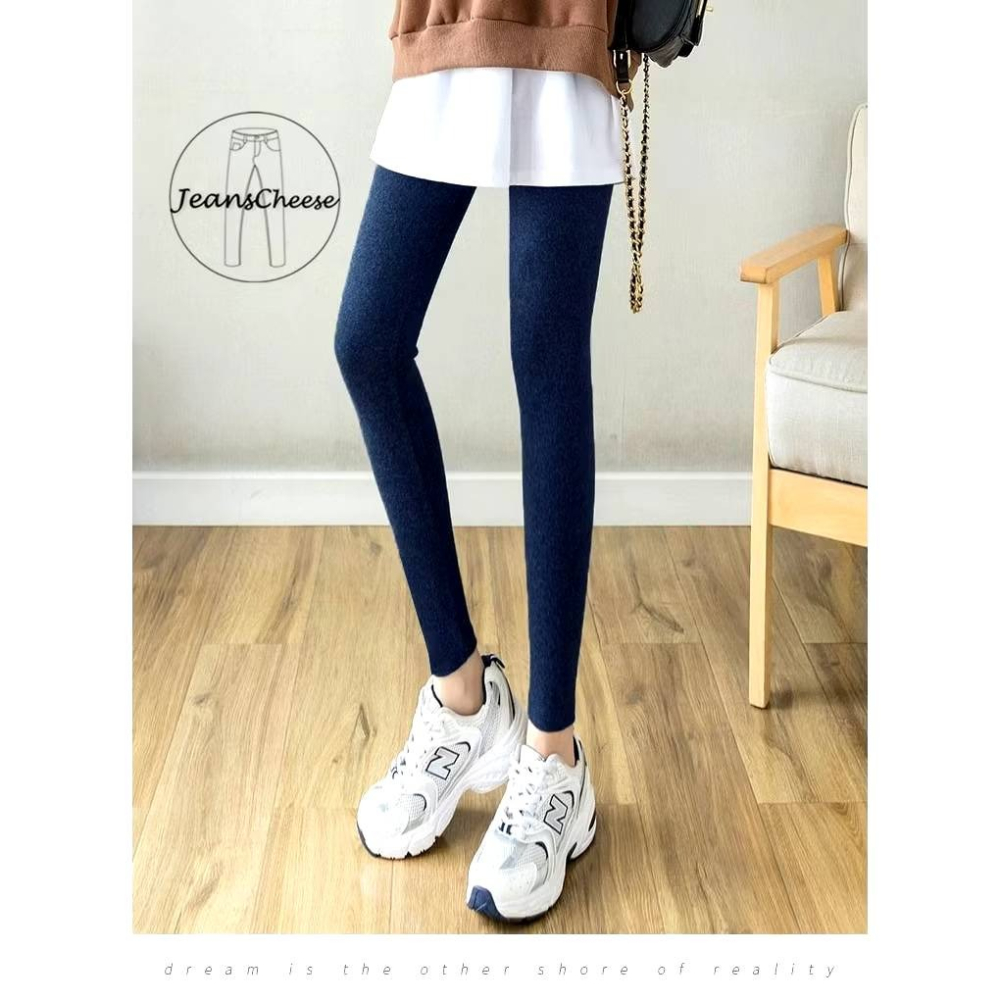 中厚款微磨毛♥️顯瘦超彈力莫代爾棉/內搭褲/打底褲/韻律褲/內搭褲/皮標/工作褲/褲襪/顯瘦長褲/緊身褲/黑褲-細節圖7