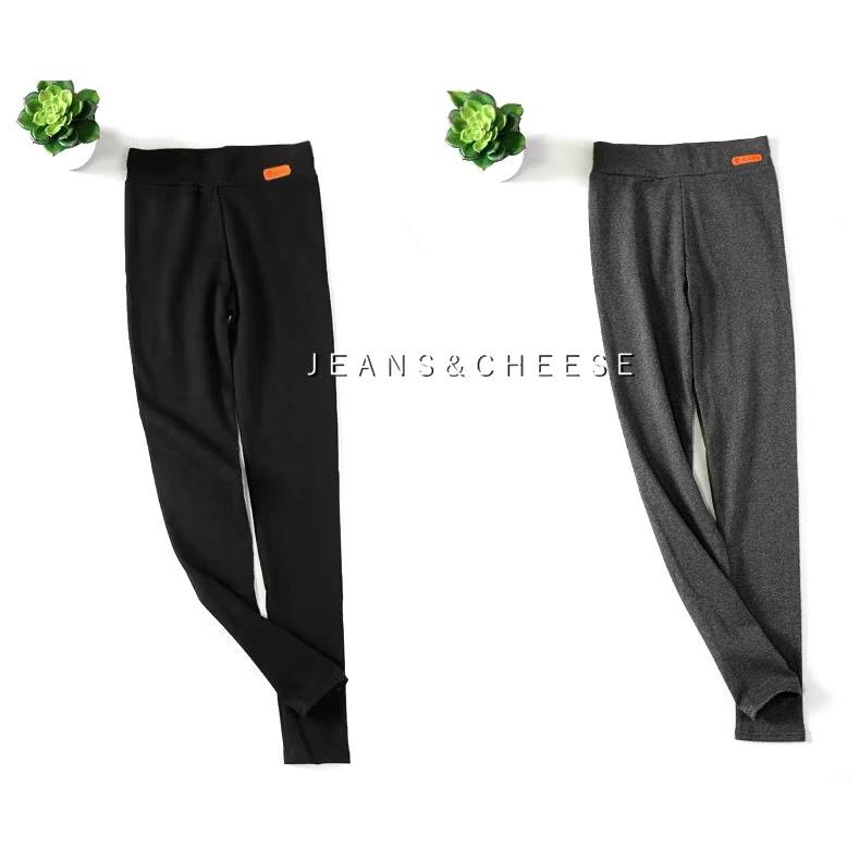 中厚款微磨毛♥️顯瘦超彈力莫代爾棉/內搭褲/打底褲/韻律褲/內搭褲/皮標/工作褲/褲襪/顯瘦長褲/緊身褲/黑褲-細節圖9