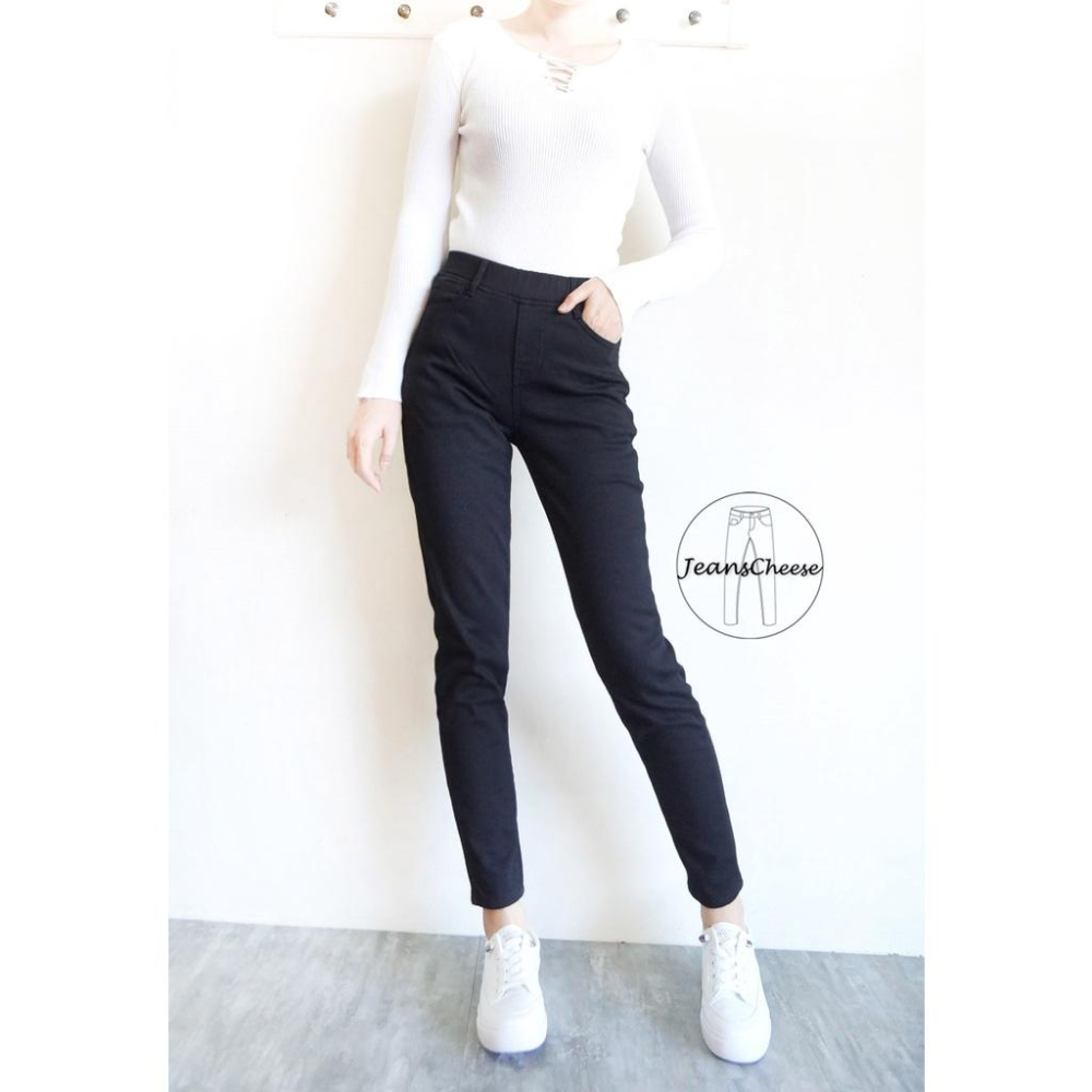 高腰鬆緊厚實.內刷搖粒絨.刷毛黑褲.刷毛褲.加絨.AB褲.保暖褲.暖暖褲.刷毛長褲.休閒長褲.高腰褲F5.3152-細節圖2