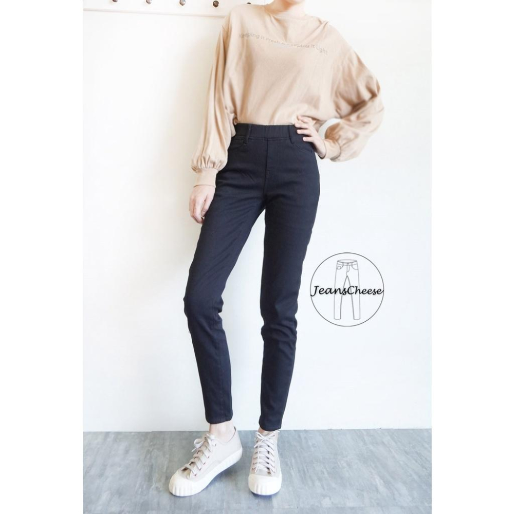 高腰鬆緊厚實.內刷搖粒絨.刷毛黑褲.刷毛褲.加絨.AB褲.保暖褲.暖暖褲.刷毛長褲.休閒長褲.高腰褲F5.3152-細節圖3