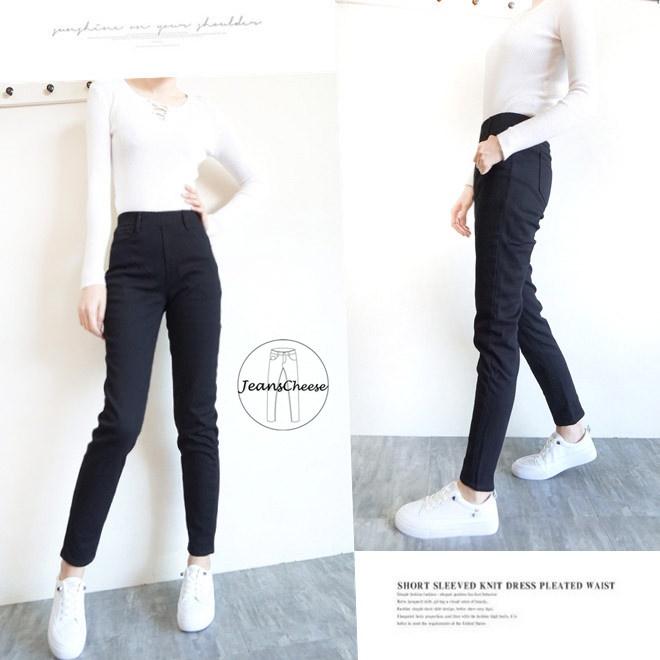 高腰鬆緊厚實.內刷搖粒絨.刷毛黑褲.刷毛褲.加絨.AB褲.保暖褲.暖暖褲.刷毛長褲.休閒長褲.高腰褲F5.3152-細節圖5