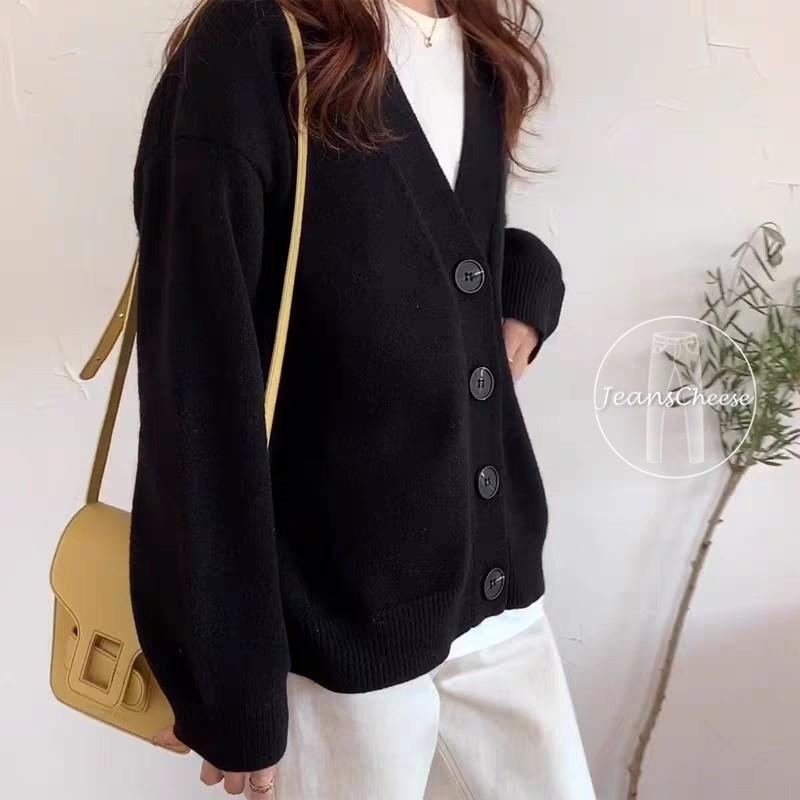 歐膩穿搭 包色款 韓系純色彈性保暖包芯紗 針織毛衣 針織外套 針織 上衣 排釦毛衣 外套 大衣 冬季外套 毛衣 排扣外套-細節圖5