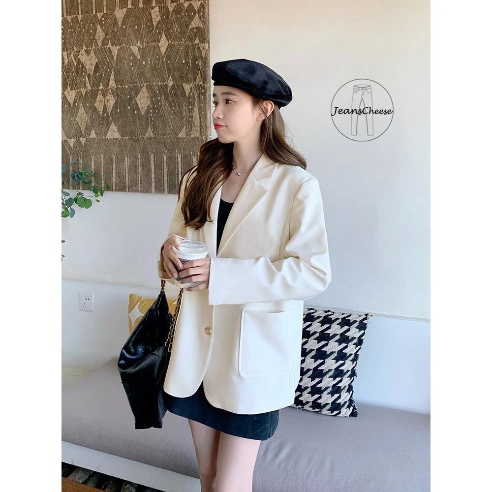 韓國熱銷款氣質寬鬆 雙口袋小西服外套 西裝外套 上衣 女裝 衣服 外套 薄外套 罩衫 防曬外套 長袖上衣 長袖罩衫 秋冬-細節圖3