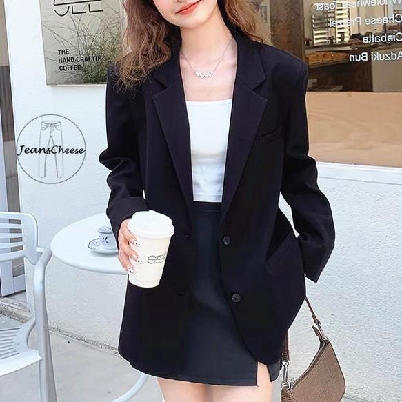 韓國熱銷款氣質寬鬆 雙口袋小西服外套 西裝外套 上衣 女裝 衣服 外套 薄外套 罩衫 防曬外套 長袖上衣 長袖罩衫 秋冬-細節圖7