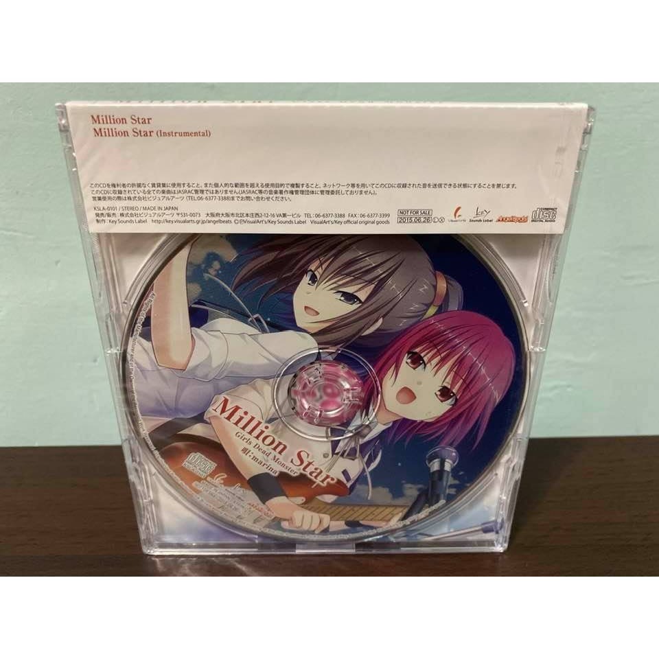 ANGEL BEATS! 日版 特典 CD Girls Dead Monster Million Star 立華奏 全新-細節圖2