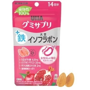 現貨🔥日本境內版 UHA味覺糖 鐵/鐵+葉酸/維他命C軟糖-規格圖3