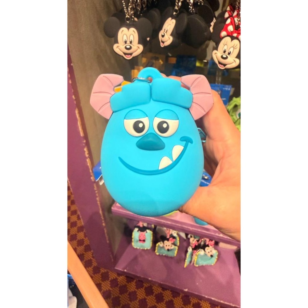 🔥現貨🔥🇯🇵代購東京迪士尼樂園大頭矽膠零錢包吊飾 收納包 鑰匙包 米奇/米妮/大眼怪/雪寶/漢堡/毛怪-細節圖6