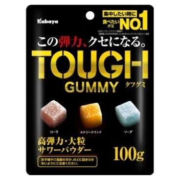 🔥現貨 隔日到🔥KABAYA 卡巴 雙層水果風味軟糖 TOUGH 超彈力 日本 軟糖 葡萄 檸檬 三色 水果軟糖-細節圖2