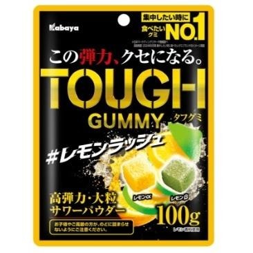 🔥現貨 隔日到🔥KABAYA 卡巴 雙層水果風味軟糖 TOUGH 超彈力 日本 軟糖 葡萄 檸檬 三色 水果軟糖-細節圖3
