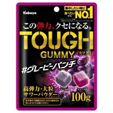 🔥現貨 隔日到🔥KABAYA 卡巴 雙層水果風味軟糖 TOUGH 超彈力 日本 軟糖 葡萄 檸檬 三色 水果軟糖-細節圖4