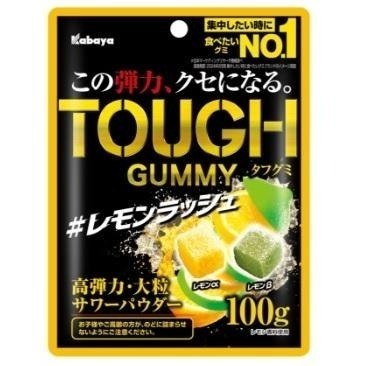 🔥現貨 隔日到🔥KABAYA 卡巴 雙層水果風味軟糖 TOUGH 超彈力 日本 軟糖 葡萄 檸檬 三色 水果軟糖-細節圖3