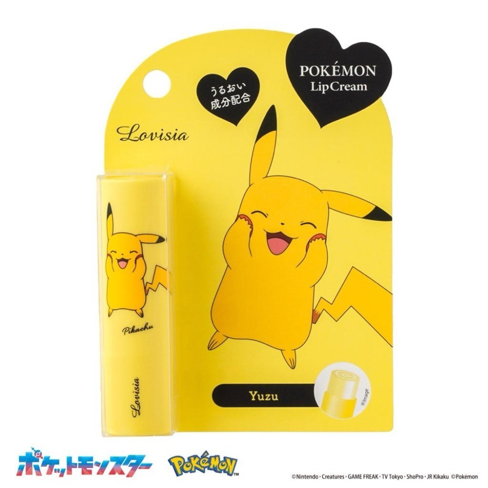 Lovisia × Pokémon 聯名潤唇膏｜寶可夢護唇膏 保濕不黏膩 可愛角色 日本限定版-細節圖2