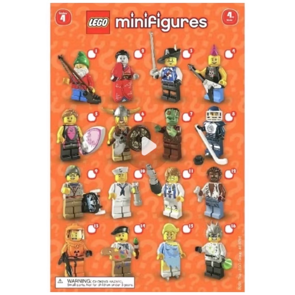 【lucyhouse】🐳LEGO 樂高 8804 第4代 Minifigures-細節圖2