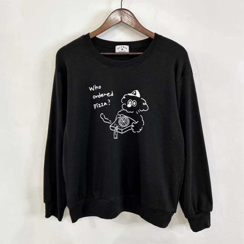 《MIKA米卡服飾》現貨 韓版磨毛T 磨毛長袖上衣 長袖T恤 韓版棉T 磨毛T 磨毛 長袖 棉T t恤 女裝 小狗-細節圖6