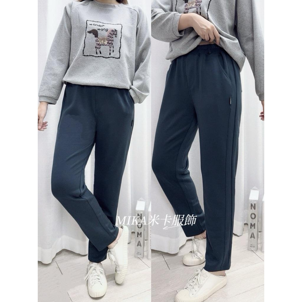 《MIKA米卡服飾》現貨 太空棉 彈力褲 哈倫褲 老爺褲 抗皺 運動褲 休閒褲 空氣棉 工作褲 太空棉褲 棉褲 女裝-細節圖2