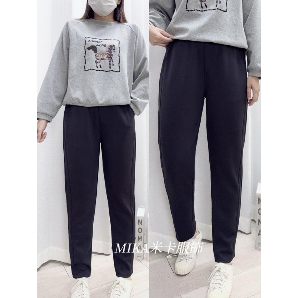 《MIKA米卡服飾》現貨 太空棉 彈力褲 哈倫褲 老爺褲 抗皺 運動褲 休閒褲 空氣棉 工作褲 太空棉褲 棉褲 女裝-細節圖6