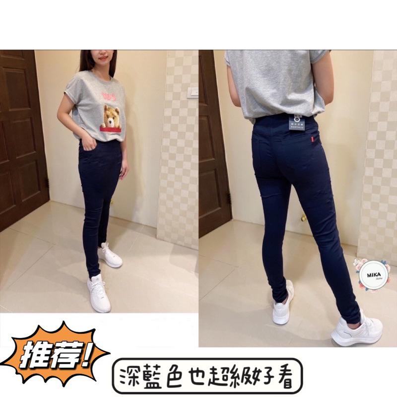 《MIKA米卡服飾》激瘦超彈力黑褲 窄管褲 合身褲 鉛筆褲 工作褲 黑褲 上班褲 學生褲 彈力褲 女裝 彈力長褲-細節圖6