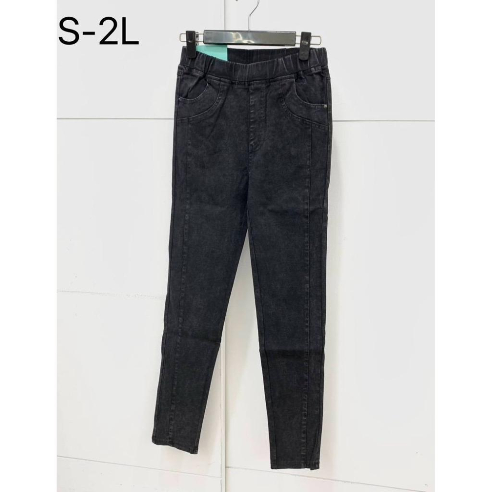 《MIKA米卡服飾》現貨 顯瘦褲 彈力褲 黑褲 3D剪裁 合身褲 雪花褲 刷白 側車線 工作褲 素面 挺布 秋冬 女裝-細節圖6