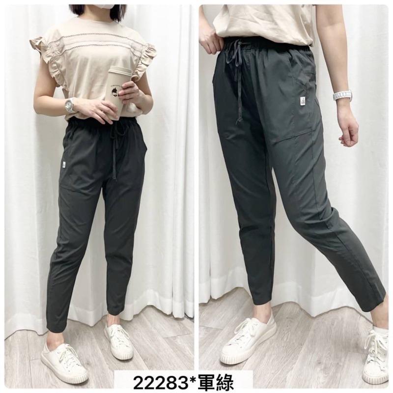《MIKA米卡服飾》隔日到貨 -5度綁帶涼感褲 彈力褲 22283 顯瘦褲 涼感褲 窄管褲 合身褲 抽繩涼感褲 黑褲-細節圖8