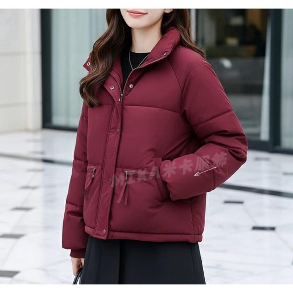 《MIKA米卡服飾》鋪棉外套 女裝 保暖 顯瘦 女生衣著 保暖 鋪棉 保暖外套 外套 麵包外套 防風外套-細節圖2