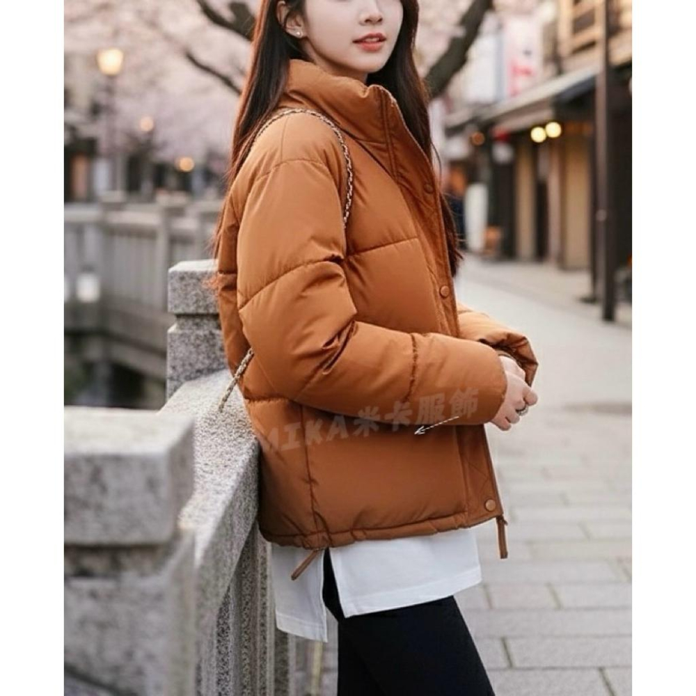 《MIKA米卡服飾》鋪棉外套 女裝 保暖 顯瘦 女生衣著 保暖 鋪棉 保暖外套 外套 麵包外套 防風外套-細節圖3