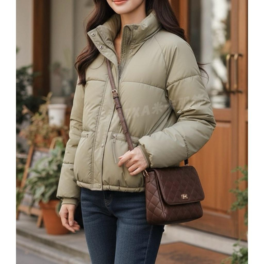 《MIKA米卡服飾》鋪棉外套 女裝 保暖 顯瘦 女生衣著 保暖 鋪棉 保暖外套 外套 麵包外套 防風外套-細節圖4