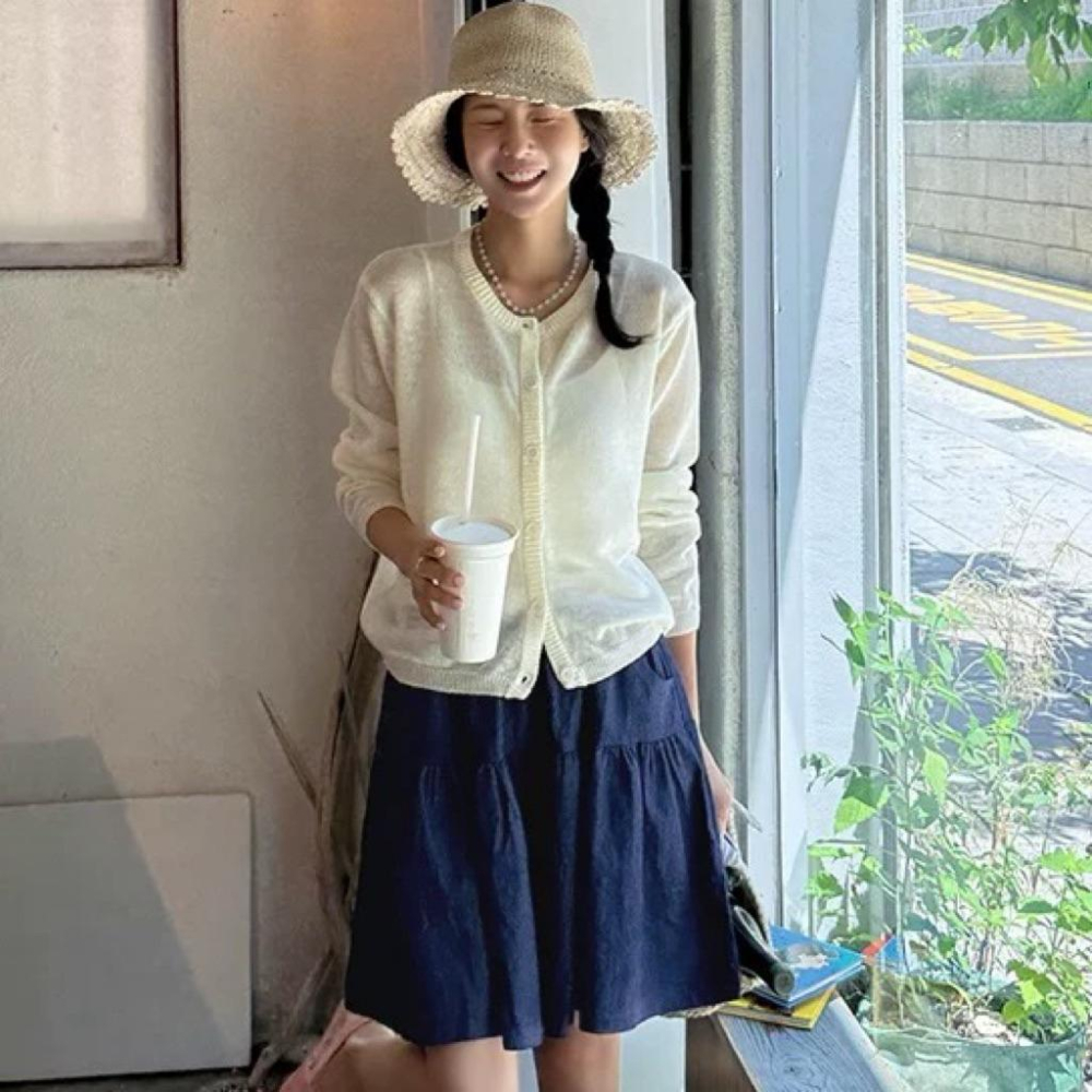 《MIKA米卡服飾》現貨 韓版褲裙 短褲裙 278 蛋糕裙 涼感短褲 闊腿褲 短褲 褲裙 傘裙 牛仔褲裙 裙褲 女裝-細節圖3