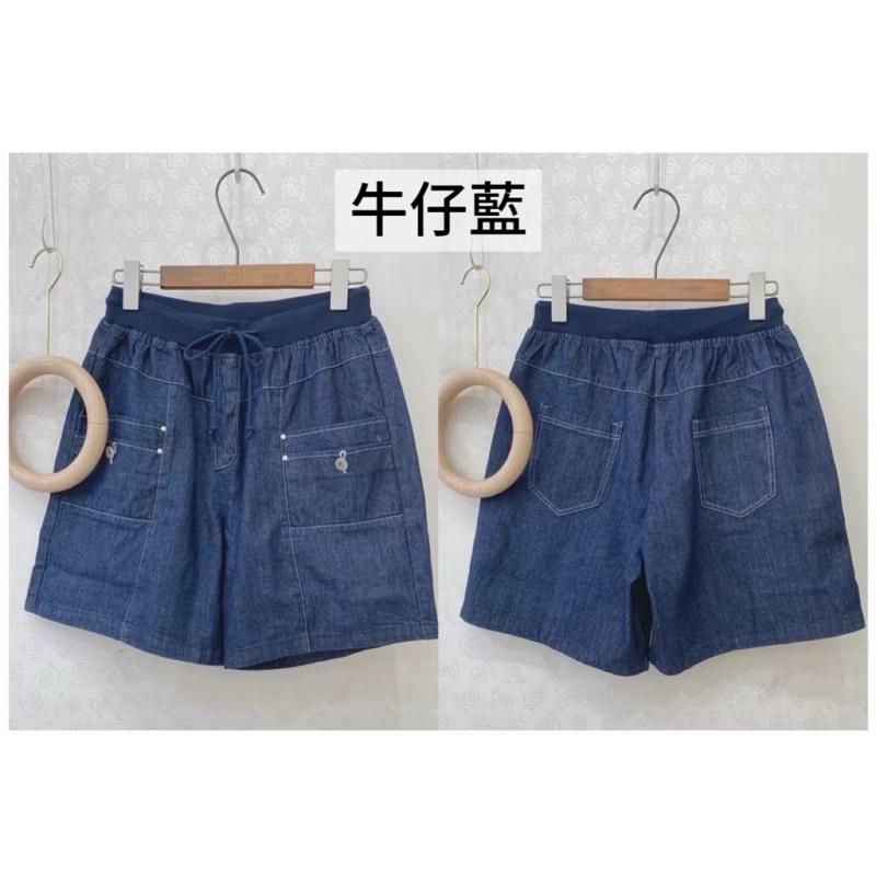 《MIKA米卡服飾》水洗棉短褲 短褲 闊腿褲 大口袋短褲 涼感短褲 五分褲 涼感 短褲 彈力褲 黑短褲 工作褲 女裝-細節圖4