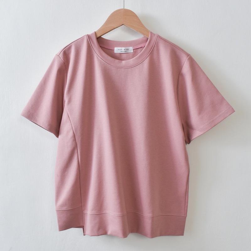 《MIKA米卡服飾》隔日到貨 設計款剪裁T 韓國棉 韓版棉T 素T 簡約棉T 側剪接設計 棉T 大學T 女裝 2999-細節圖6