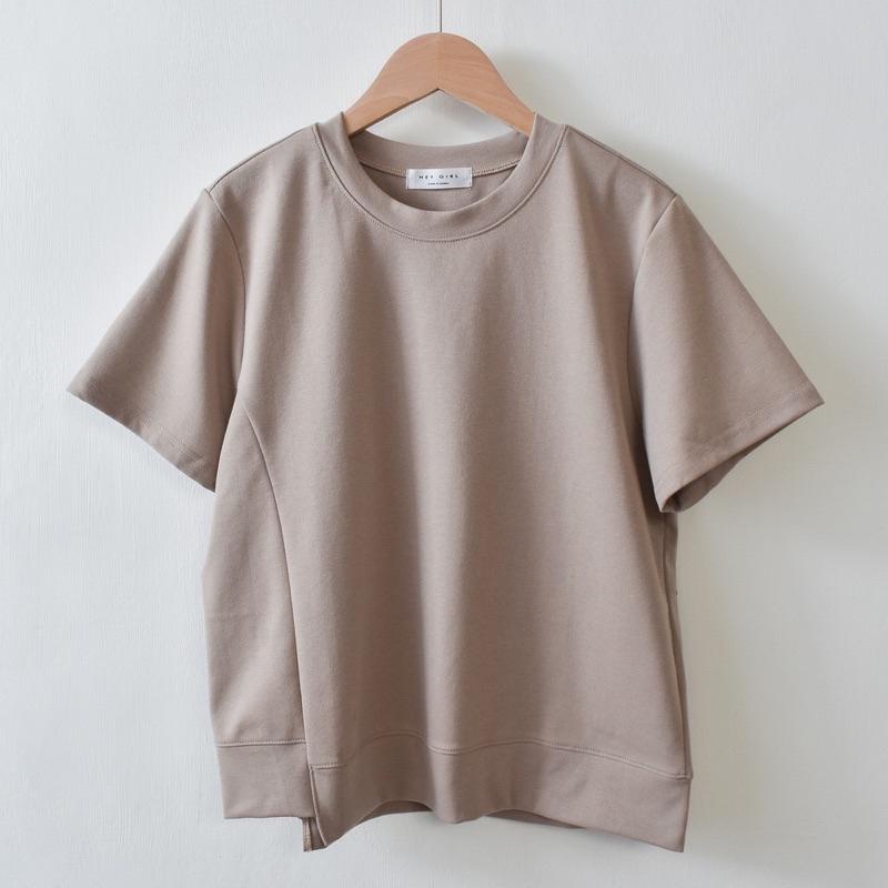 《MIKA米卡服飾》隔日到貨 設計款剪裁T 韓國棉 韓版棉T 素T 簡約棉T 側剪接設計 棉T 大學T 女裝 2999-細節圖7