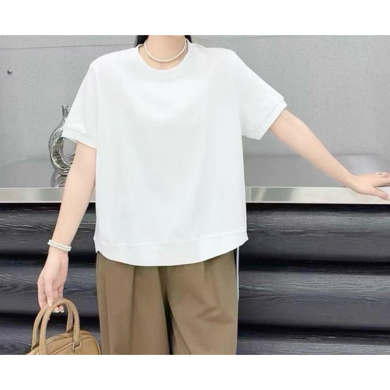 《MIKA米卡服飾》短袖T恤 棉質上衣 素面上衣 素面T恤 圓領素T 棉T 短袖上衣 韓版棉T 素T 快速出貨 女裝-細節圖3