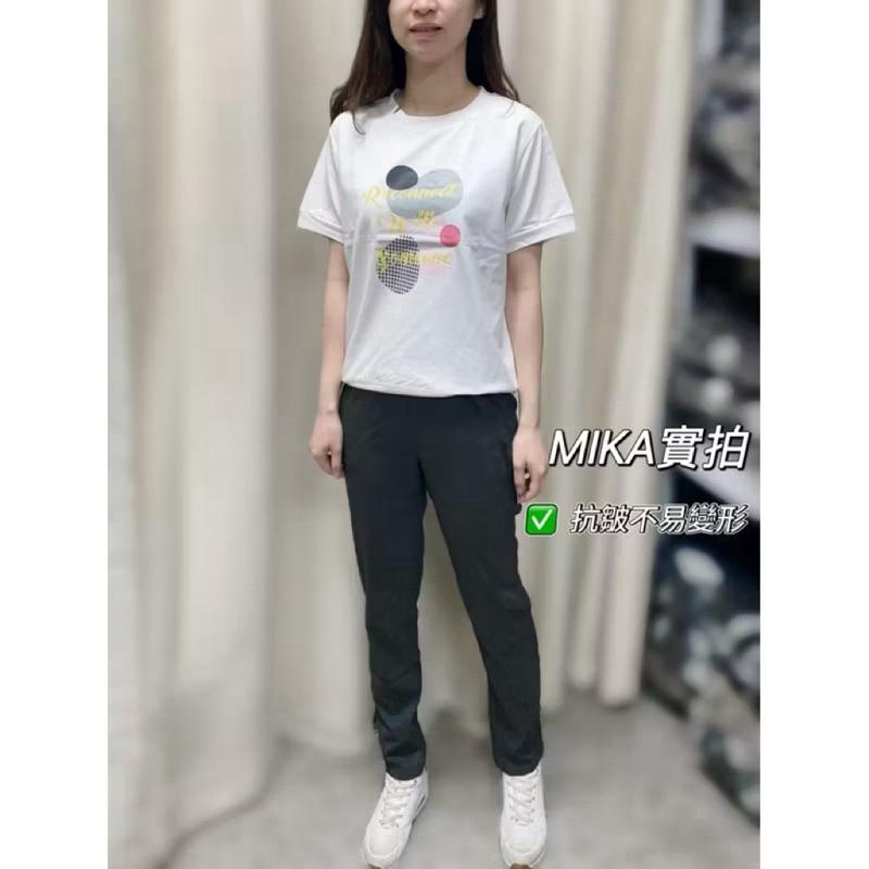 《MIKA米卡服飾》涼感褲 冰涼褲 長褲 工作褲 顯瘦 合身褲 彈力褲 休閒褲 運動褲 夏天女裝 涼感 素面 黑褲-細節圖7