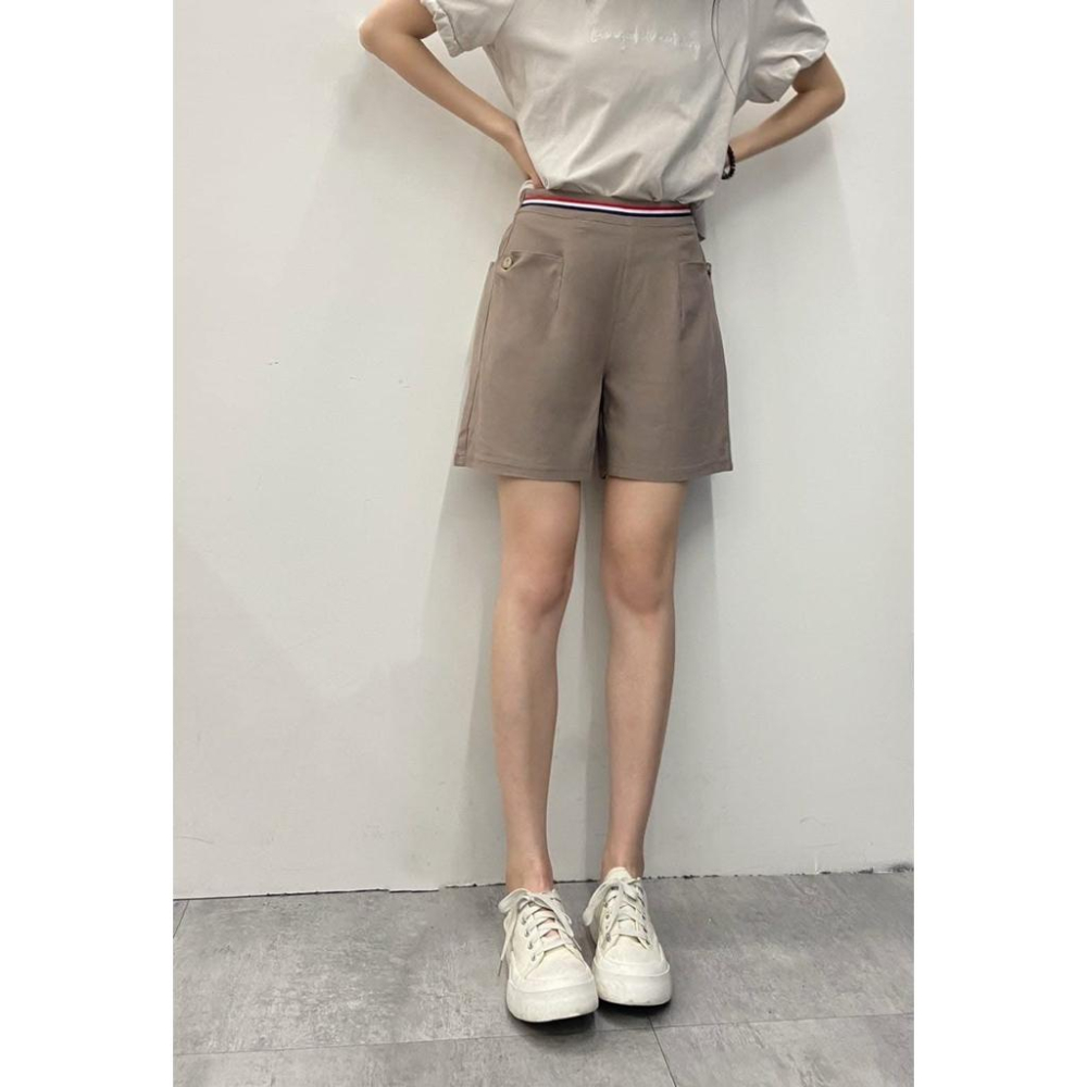 《MIKA米卡服飾》現貨 織帶短褲 涼感短褲 短褲 865 涼感褲 冰涼褲 上班褲 -5度 工作褲 彈力褲 女裝 OL-細節圖4