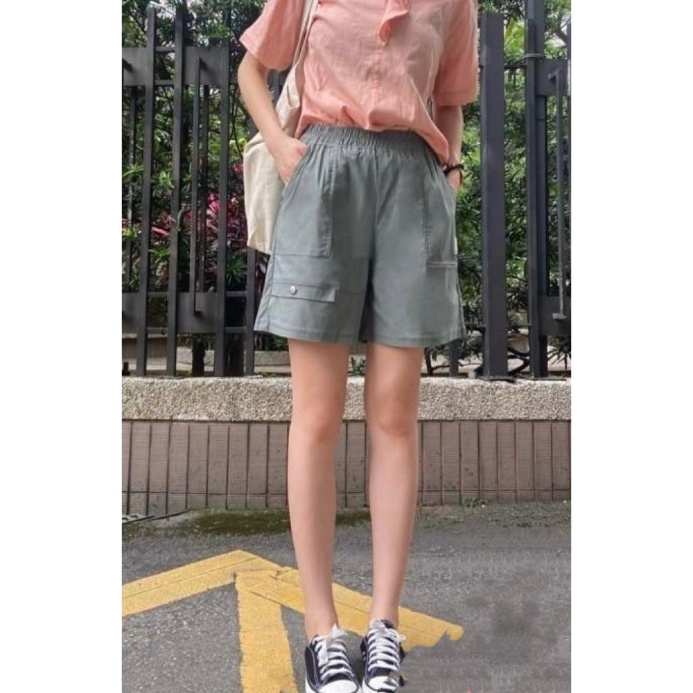 《MIKA米卡服飾》現貨 涼感短褲 短褲 908 涼感褲 冰涼褲 運動短褲 休閒短褲 -5度 彈力短褲 工作褲 女裝-細節圖2