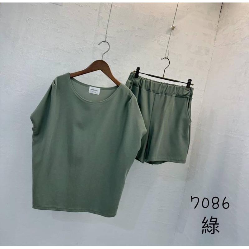 《MIKA米卡服飾》隔日到貨 韓版休閒套裝 素面套裝 素色兩件套裝 棉質套裝 涼感套裝  簡約修身 專櫃套裝 女裝-細節圖8