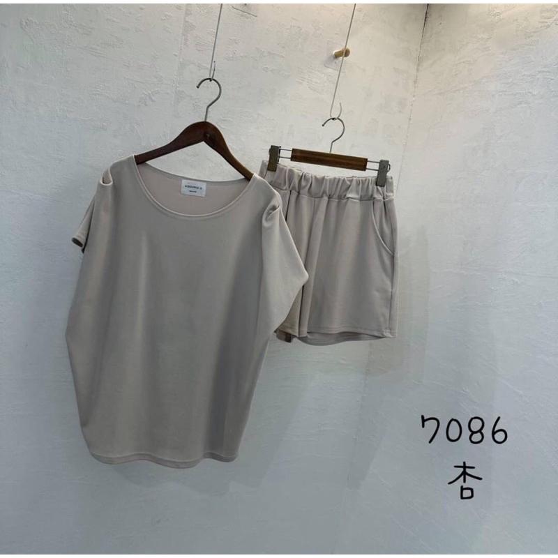 《MIKA米卡服飾》隔日到貨 韓版休閒套裝 素面套裝 素色兩件套裝 棉質套裝 涼感套裝  簡約修身 專櫃套裝 女裝-細節圖9
