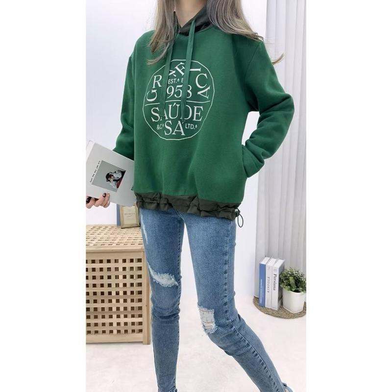 《MIKA米卡服飾》現貨 刷毛帽T 連帽刷毛上衣 刷毛大學T 帽T 刷毛上衣 刷毛T 厚刷毛 刷毛口袋T 側袋刷毛T-細節圖3