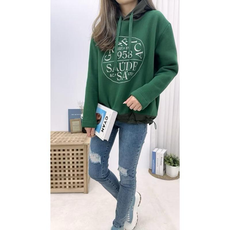 《MIKA米卡服飾》現貨 刷毛帽T 連帽刷毛上衣 刷毛大學T 帽T 刷毛上衣 刷毛T 厚刷毛 刷毛口袋T 側袋刷毛T-細節圖6