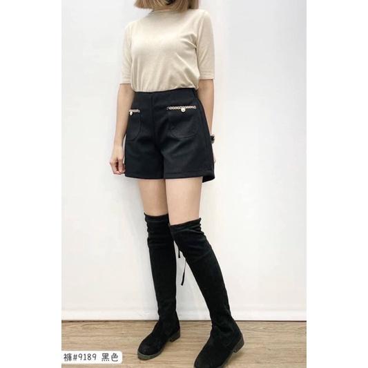 《MIKA米卡服飾》小香風短褲 小香短褲 顯瘦短褲 A字短褲 珠釦小香風短褲 時尚短褲 鬆餅格短褲 上班褲 9189-細節圖5