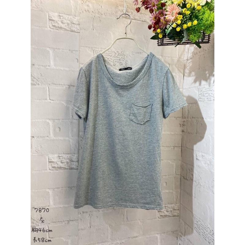 《MIKA米卡服飾》口袋素面棉T 韓版棉T 薄棉T 大學T 竹節棉 涼棉T 休閒棉T 涼感棉T 工作上衣 素T 女裝-細節圖5