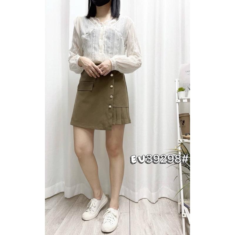 《MIKA米卡服飾》隔日到貨 百摺裙 小香風褲裙 毛呢褲裙 顯瘦褲裙  A字褲裙 褲裙 裙褲 短裙 女裝-細節圖6