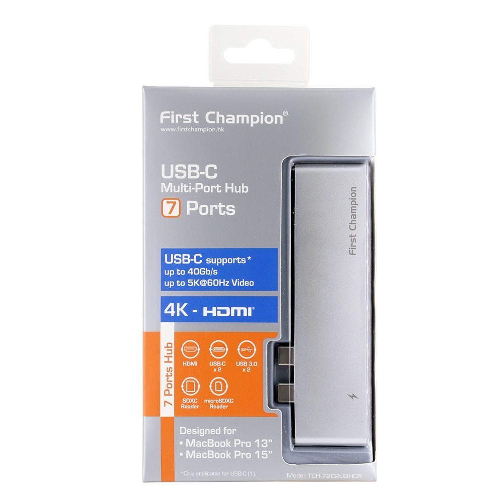 First Champion｜雙 USB-C 集線器 - 7合1 (MacBook 專用)-細節圖7