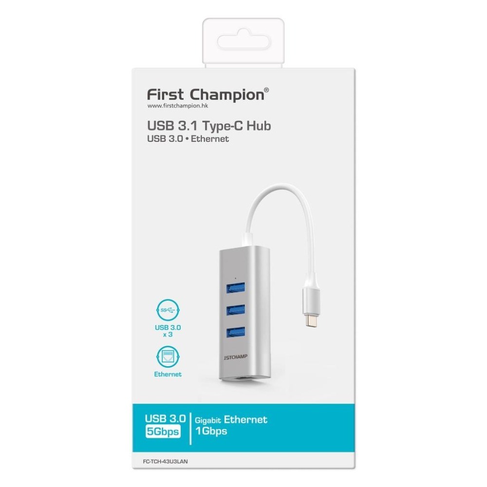 First Champion｜USB Type-C 集線器 - 4合1 (with Gigabit Lan) 有網路孔-細節圖2