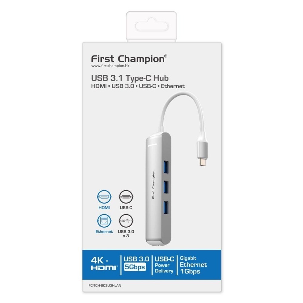 First Champion｜USB Type-C 集線器 - 6合1 (with Gigabit Lan) 有網路孔-細節圖5