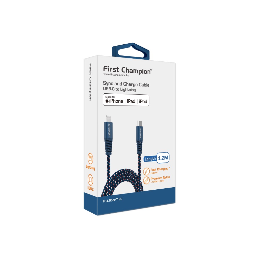 First Champion｜30cm/120cm/200cm MFi認證 尼龍編織 iPhone充電傳輸線 PD快充-規格圖9